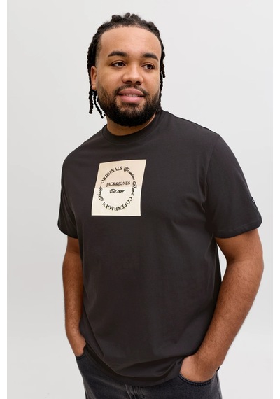 Jack & Jones Erkek T Shirt 12298472 Siyah Siyah