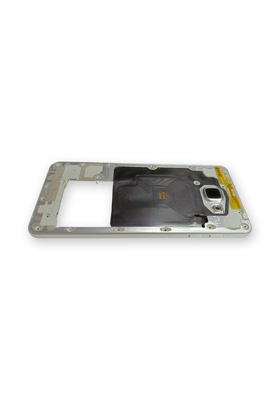 Samsung A710 Kasa Samsung Samsung Uyumlu Galaxy A7 2016 Gri Renk Orta Kasa Çıtalı On Off Ses Tuş Bordu Buzzer Hoparlör Kamera Lens Açık Gri