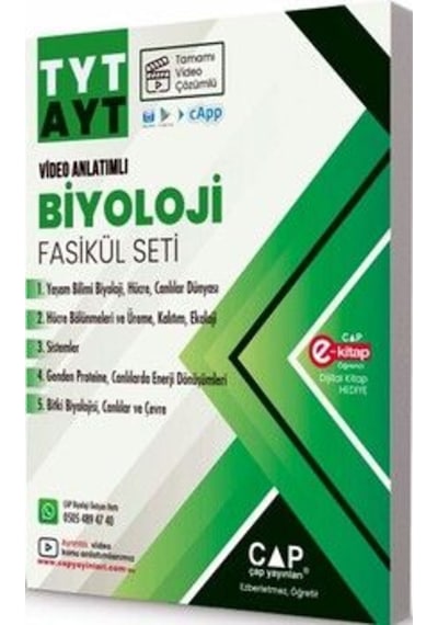 Çap Üniversiteye Tyt Ayt Hazırlık Biyoloji Fasikülü Seti