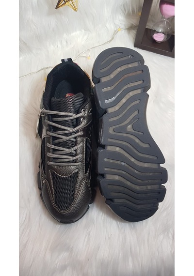 Flet Air Taban Ortopedik Kadın Sneaker Ayakkabı Ckr00583 Gri