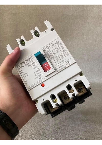 Westhomes 225A 8Kv Kaçak Akım Korumalı Şalter Wcm1-225L/3300 Bağl