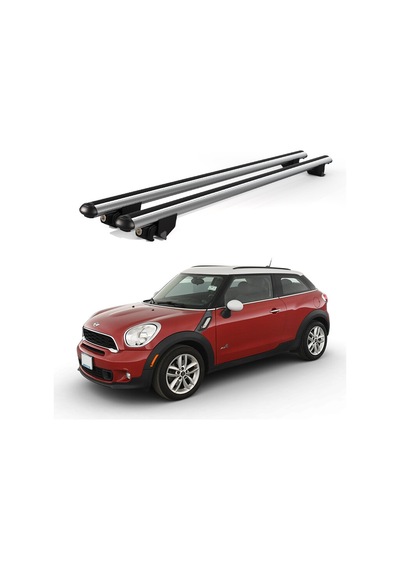 Kanca Mini Paceman 2007-2010 Uyumlu Gri Kilitli Ara Atkı 110cm Port Bagaj Tavan Barı