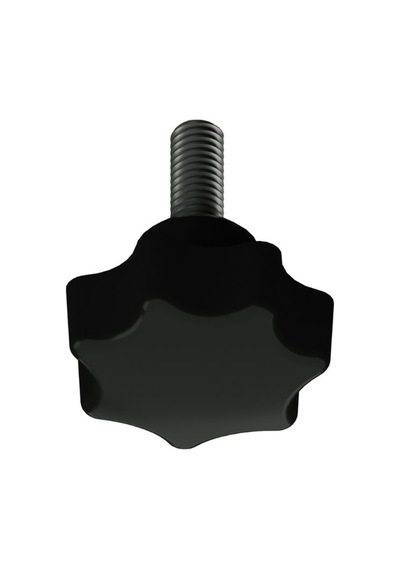 Cateksss Sıkma Ayar Vidası 40 Mm M8x50 Polyemid Siyah - 6 Lı Paket