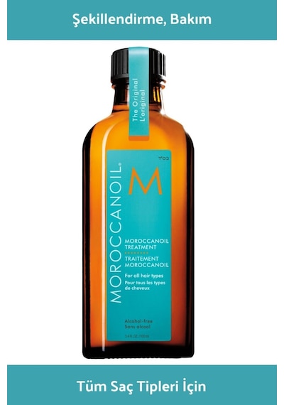 Moroccan Oıl-treatment For All Hair Type Tüm Saç Tipleri İçin Şekillendrici Saç Bakım Yağı 100 Ml