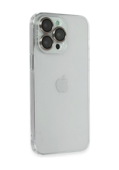 Cosmotex Newface Apple, Uyumlu iPhone 13 Pro Kılıf Luko Lens Silikon - Gold
