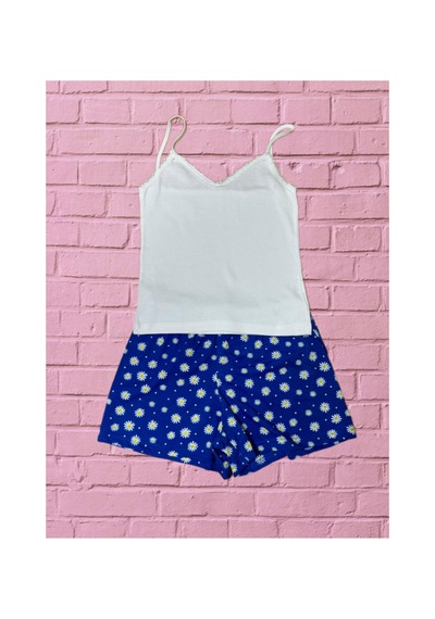 Pazarız Pembecin Şortlu Pijama Takımı Babydol İp Askılı Yazlık Pamuklu Kolsuz Beyaz Askılı Mavi Çiçekli Mavi Pazarız Pembecin Şortlu Pijama Takımı Babydol İp Askılı Yazlık Pamuklu Kolsuz Beyaz Askılı Mavi Çiçekli Mavi