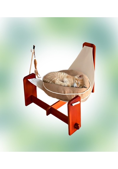 Havzoria Çam Ağacı Kedi Berjeri Hamak Beşik Kedi Evi 50 x 50 x 20 CM
