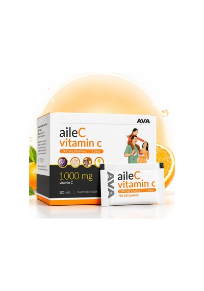 Aile C, 1000 Mg Vitamin C, 120 Saşe, Katkısız