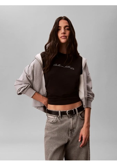 Calvin Klein Ss Graphıc Boxy Tee, Ub1, Xxs Siyah Kadın T-shirt