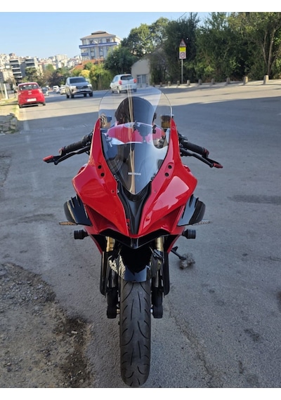 Motocam Qj Srk 25 R Ön Cam 2023-2026 Model 42cm Şeffaf Renkli 4mm