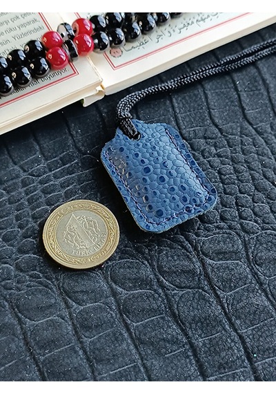 Küçük Dörtgen Cevşen Dualı Kolye Muska Hakiki Deri El Yapımı Xs B Çok renkli 98322213