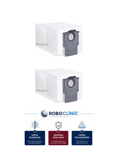 Roborock Saros 10r Robot Süpürge Uyumlu Yedek Aksesuar Parçası Toz Torba 2 Adet