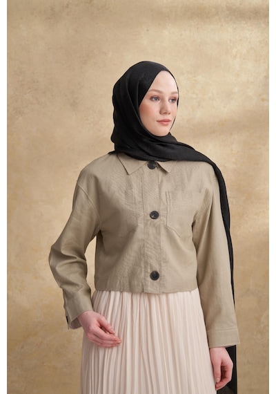 Armanda Jose Jakar Ethnic Desen Şal- 3303 Gri-Füme