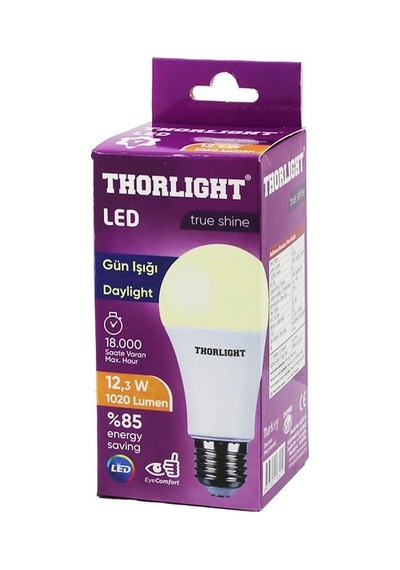 12.3w E27 Günışık Led Ampul Bx40