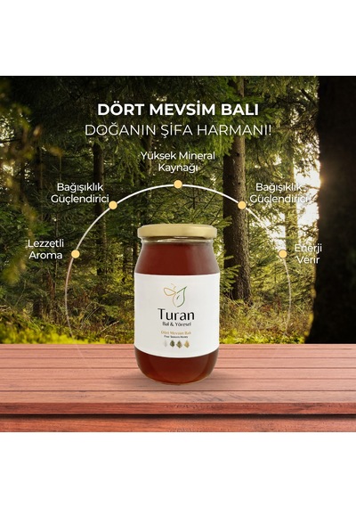 Turan Bal ve Yöresel Dört Mevsim Balı 450 G