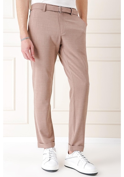 Efor Comfort Fit Belden Kumaş Kemerli Pamuk Bej Jogger Pantolon P 1154 Bej
