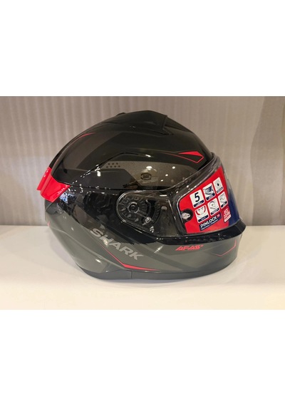 Kask Shark Rıdıll 2 Mekarıum Black Anthracite Red Siyah/kırmızı