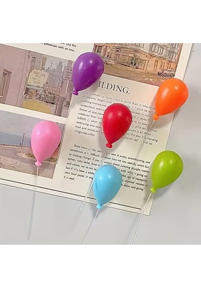 Yy6306 6 Adet Uçan Balon - 2 Boyutlu Silikon Kalıp