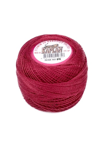 Tedar 3 Adet Kaplan Etamin Ve Kanaviçe İpi 8 No Kod/renk: 717 - 400 - 816 - Ryl Najmaddin (No:1) 8.5Cm X 10.5 Cm