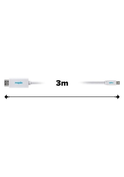 Mini Displaypot To Hdmı Kablo 3 Metre Beyaz