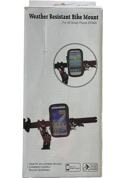 Bisiklet Telefon Tutucu Su Gecirmez Beyaz