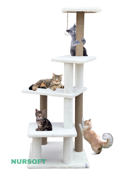 Nursoft Premium Çok Katlı Uzun Büyük Boy Kedi Koltuk Tırmalama Koruyucu Tırmalama Tahtası