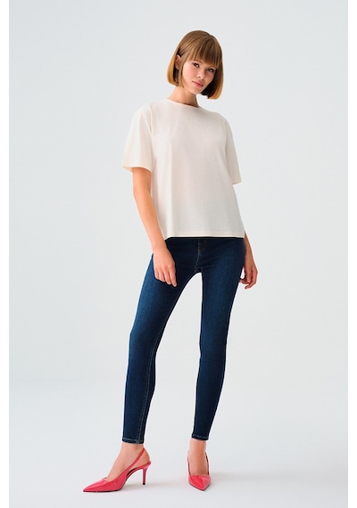 Loft Natalie Minael Kadın Jean Pantolon Lf2037056 Lacivert