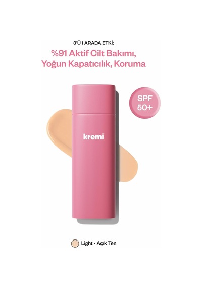 All In One Bb Cream Light Spf 50+ Yüksek Kapatıcılık Nemlendirici Ton Eşitleyici Suya Dayanıklı 50 Ml Çok Renkli