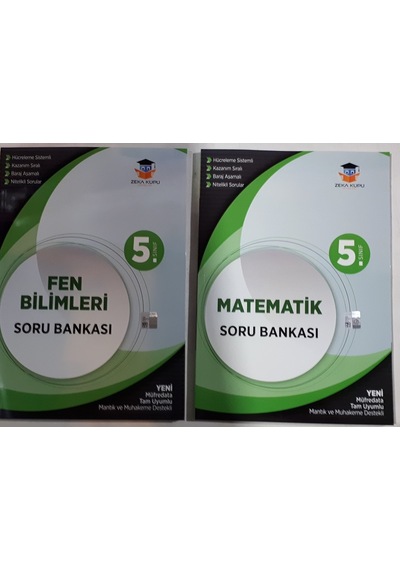 5.Sınıf.Matematik +Fen Soru Bankası 2019 Basım Zeka Küpü 2 Kita P