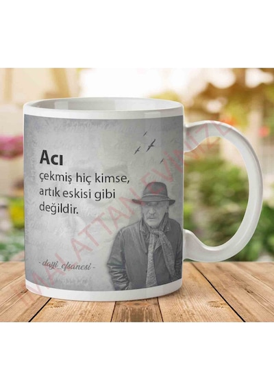Tuncel Kurtiz Acı Çekmiş Kimse İki Tarafı Baskılı Kupa Bardak.jpg
