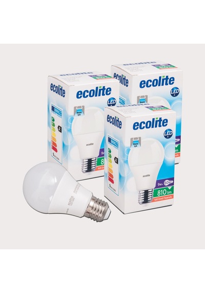 Ecolite A60 8,5 W Beyaz Klasik E27 Duy 3'lü Led Ampul 3'li Avantaj Paketi Mıchu