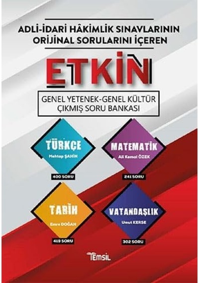 Etkin Genel Yetenek - Genel Kültür Çıkmış Soru Bankası