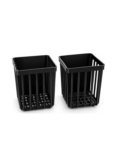 2 Adet Duvara Yapışkanlı Mini Sepet Organizer Diş Fırçası Tarak Kalemlik Çok Amaçlı Banyo Mutfak Ofis Düzenleyici Sepet 8,5 X 8,5 X 11 Cm Siyah