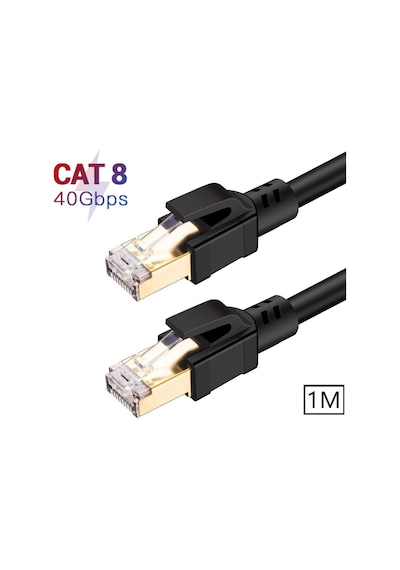 5214 Cat8 1M 40Gbps S/ftp 2000MHz Yüksek Hızlı İnternet Kablosu