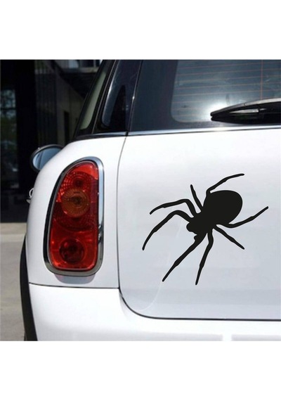 Örümcek Araç, Araba, Oto, Motorsiklet, Kask, Laptop, Cam Sticker 17x15 Cm