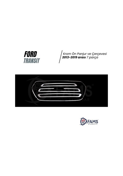 Ford Transit Krom Ön Panjur+Çerçeve 5 Prç. 2013-2019 P.Çelik