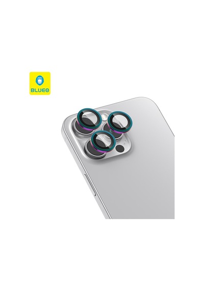 Blueo Apple Uyumlu   iPhone 14 / 14 Plus Renkli Metal Çerçeve Lens Koruyu