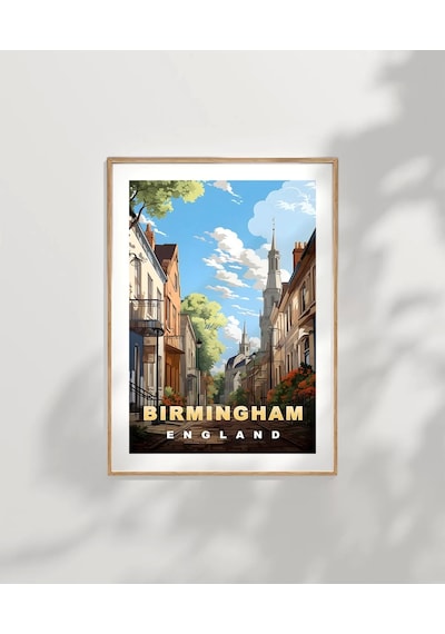 Çerçevesiz Poster Birmingham'ın Sakin Sokakları