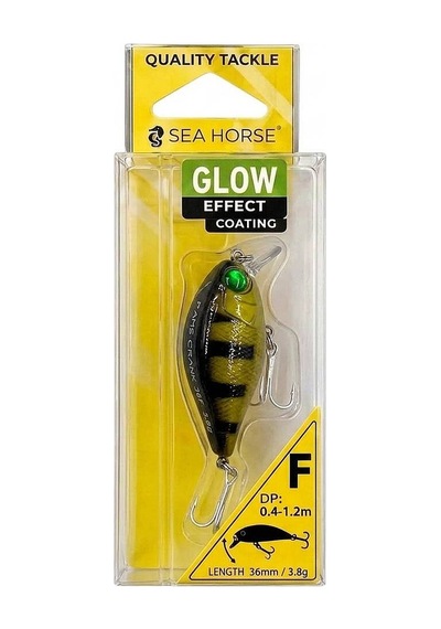 Sea Horse Fans Crank 36 Mm 3,8 Gr Yellow Perch