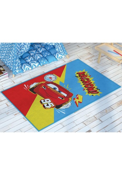 Zorlu Lisanslı Çocuk Halısı Cars Kachow 80X120 Çok Renkli