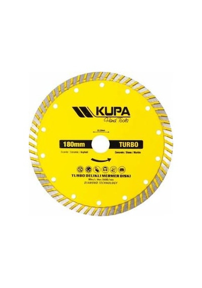 Kupa Turbo Elmas Testere 180 Mm Mermer Kesici