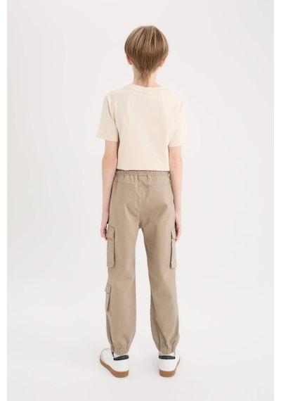 DeFacto Erkek Çocuk Kargo Cepli Standart Paça Gabardin Jogger Pantolon D6314A825SPBN294