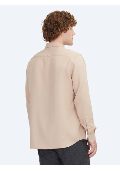 Kip Somon Regular Fit Dokuma Casual Gömlek Somon