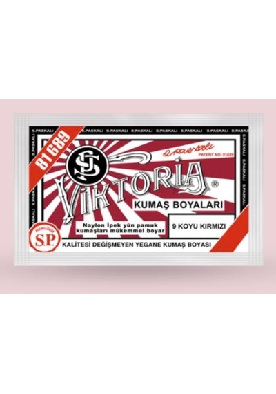 Viktoria Kumaş Boyası 09 Koyu Kırmızı