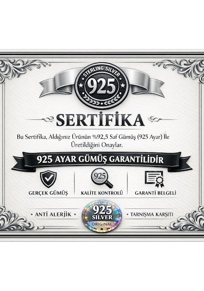 Çekirdekjewelry 925 Ayar Gümüş Safir Taşlı Sarmaşık Kolye Sarı