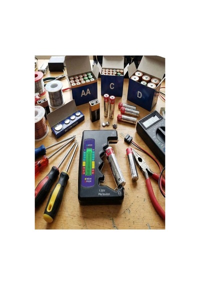 Evrensel Mini Pil Test Cihazı - Pil Doluluk Seviyesi Ölçer Ve Pil Durum Kontrol Aparatı