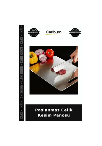 Paslanmaz Çelik Kesim Panosu Doğrama Yiyecek Hazırlığı Sunum