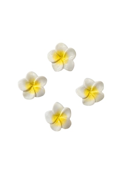 Terlik Süsü 3d Plastik Sarı Lotus Çiçeği - 2 Adet