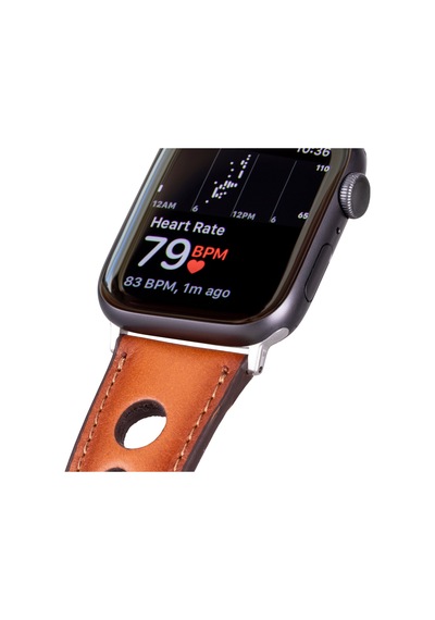Alpıne Siena Tan Hakiki Deri Apple Uyumlu Watch Kordonu - 44/45/46/49mm