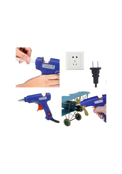 Silikon Tabancası 20w Elektrikli Yapıştırıcı Tabancası 16 Adet Ince Silikon Çubuk İle